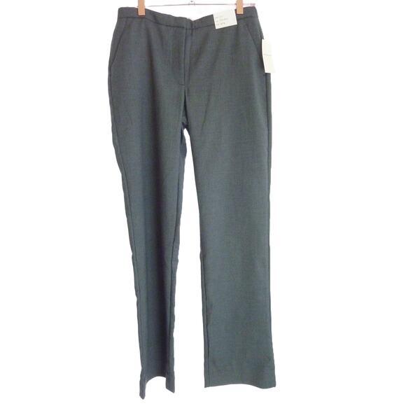 NWT Abercrombie and Fitch Low Rise Slim Boot Gray Pants 27 4 Long - Picture 1 of 5